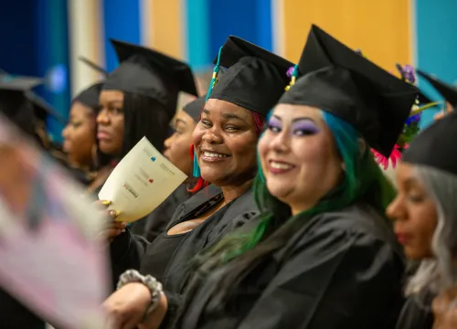 Photo of students at Career Online High School graduation